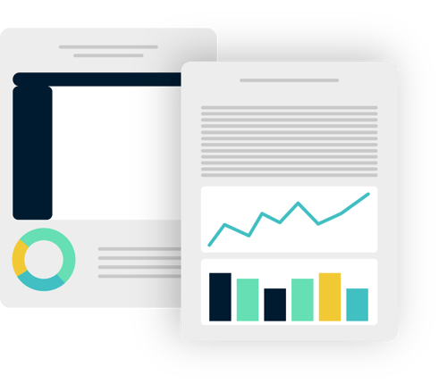 Illustration of Fuse planning dashboards with trend and inventory charts, bridging spreadsheets and enterprise ERP